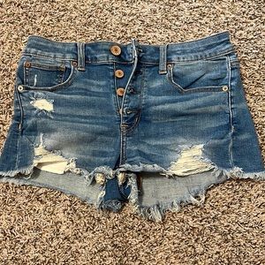 American eagle super stretch high waisted shorts